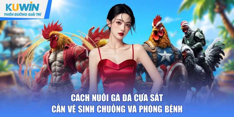 Cách nuôi gà đá cựa sắt cần vệ sinh chuồng và phòng bệnh